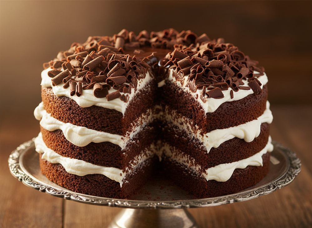 Bolo de aniversário de chocolate