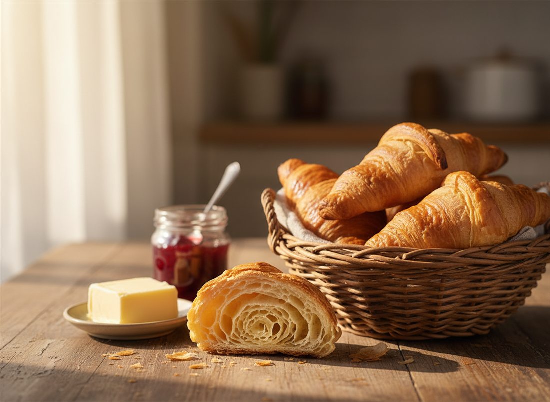 Croissants folhados