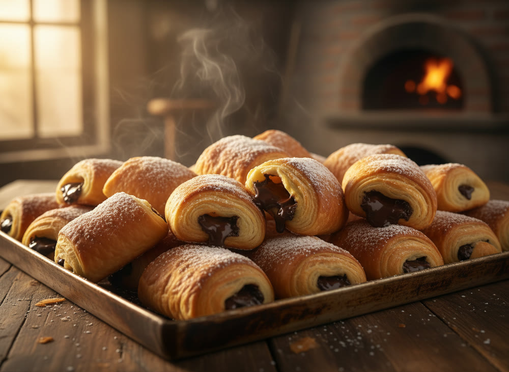 Napolitanas de chocolate