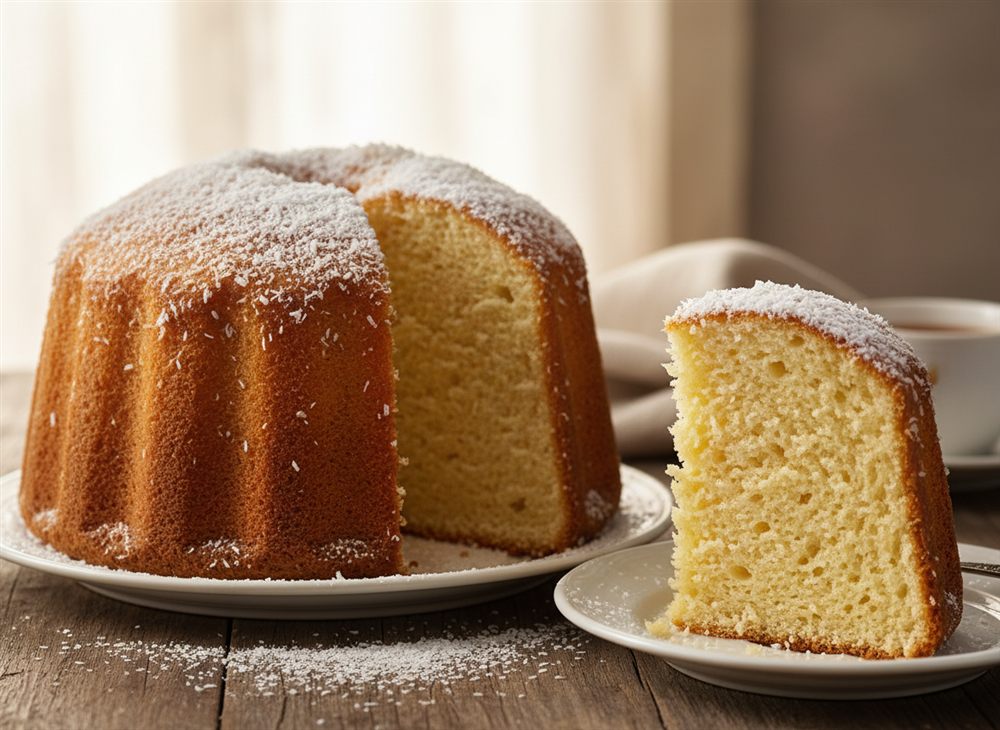 Pão de ló de coco