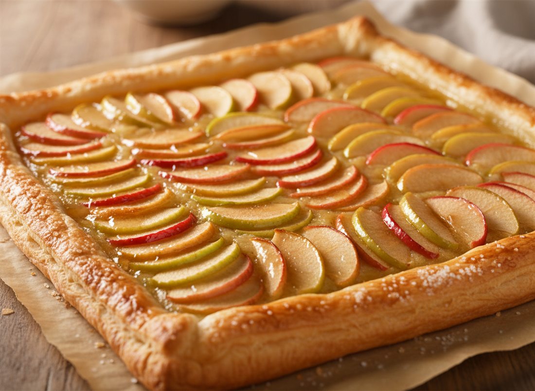 Tarte folhada de maçã